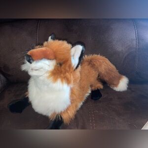 Folkmanis Red Fox Full Body Hand Puppet Plush Toy 19” Realistic Design